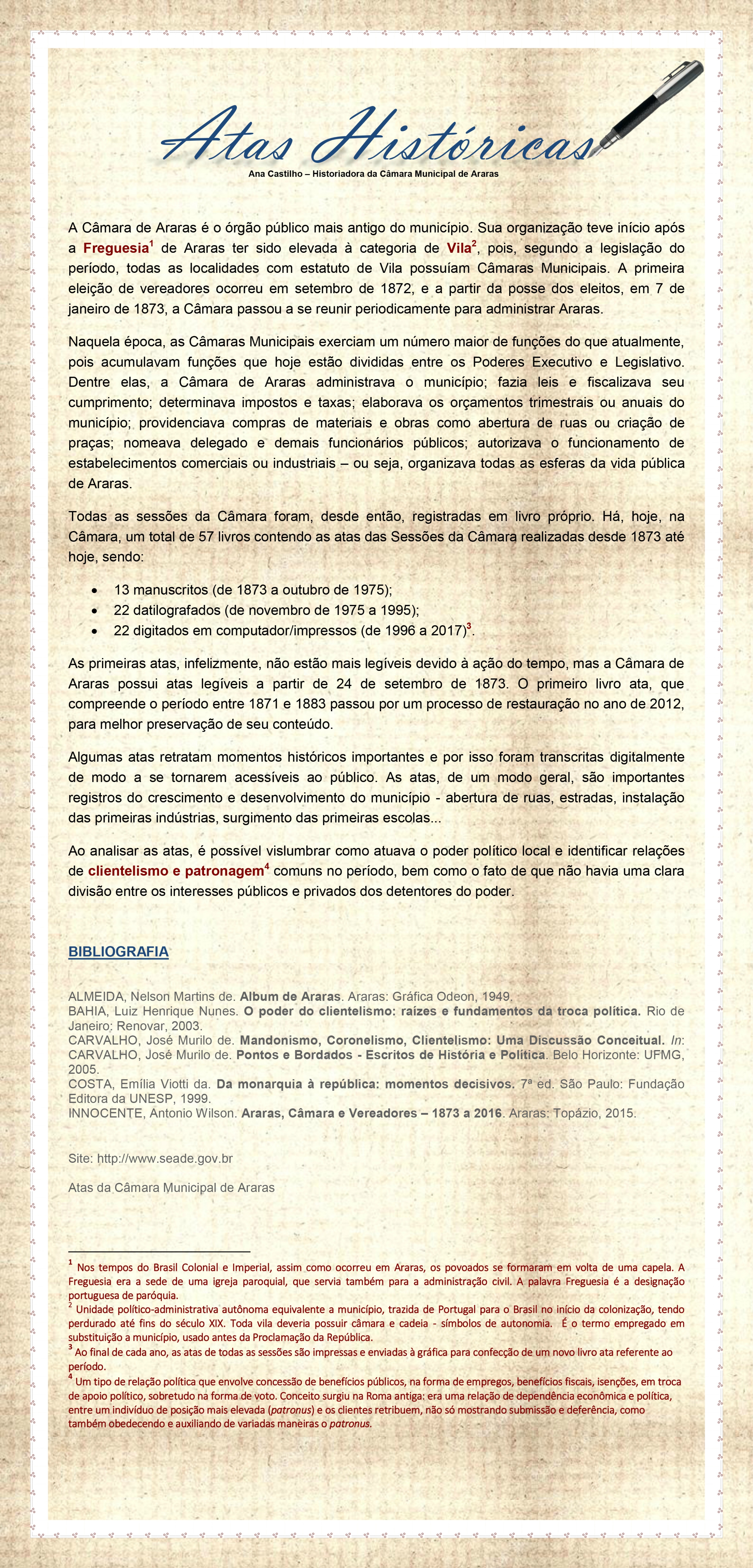 Atas Históricas