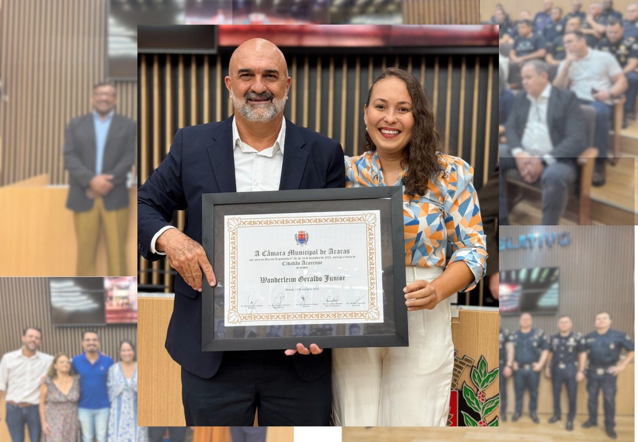Wanderleim Geraldo Junior recebe o Título de Cidadão Ararense 