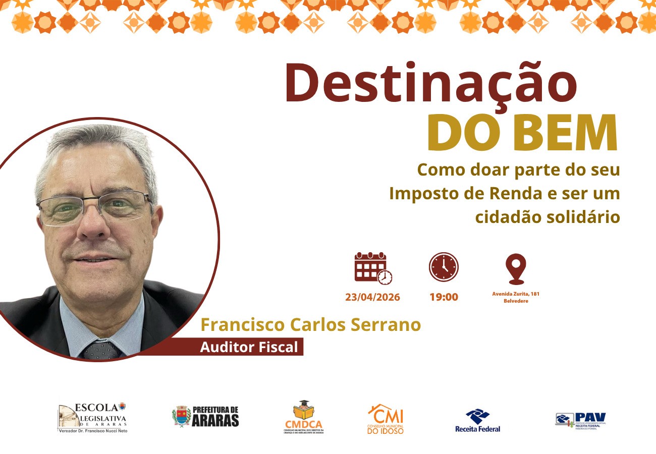 Escola Legislativa promove palestra sobre doação do Imposto de Renda 